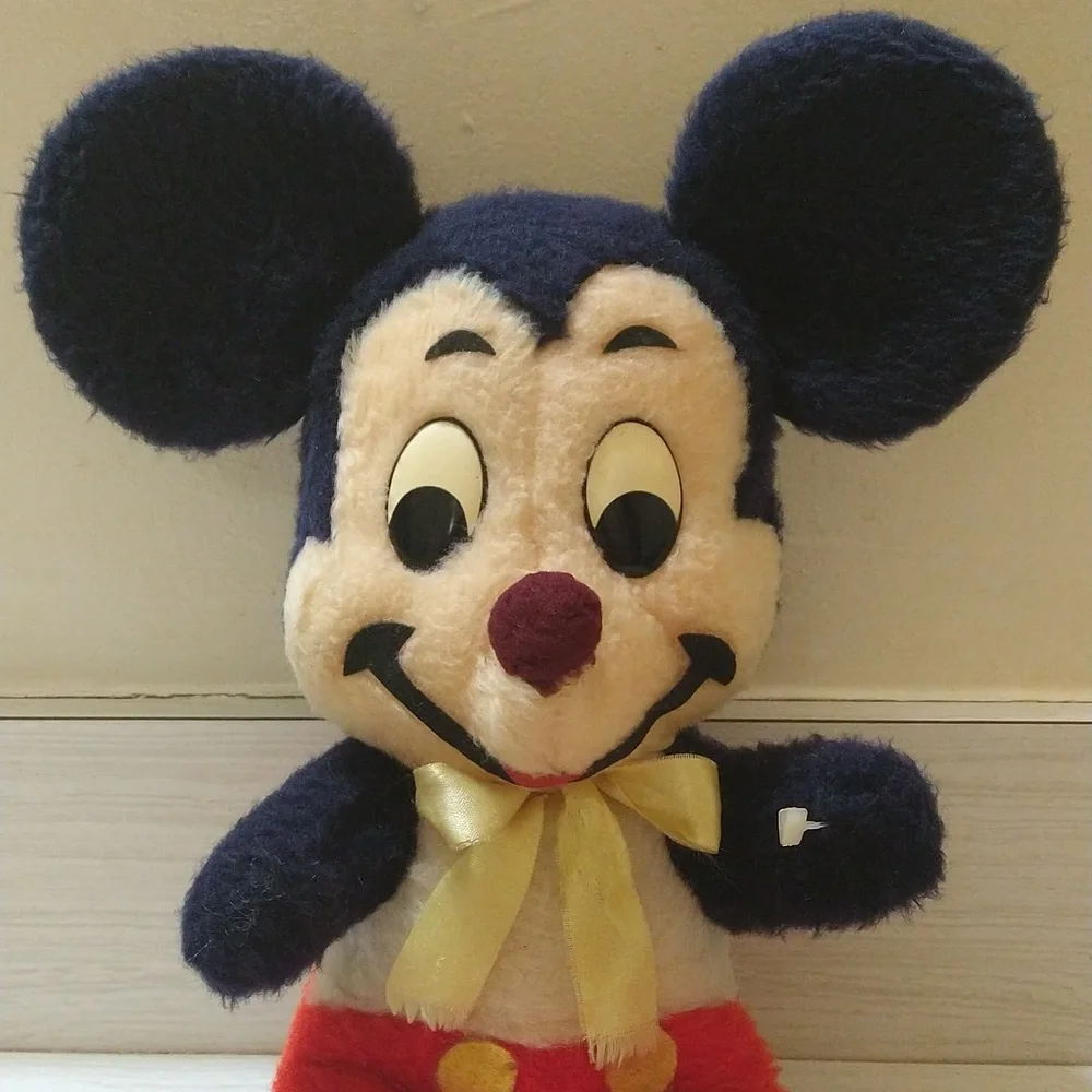 Vintage 1950's Walt Disney Mickey Mouse Plush Doll 15" California Stuffed Toys - Picture 6 of 6